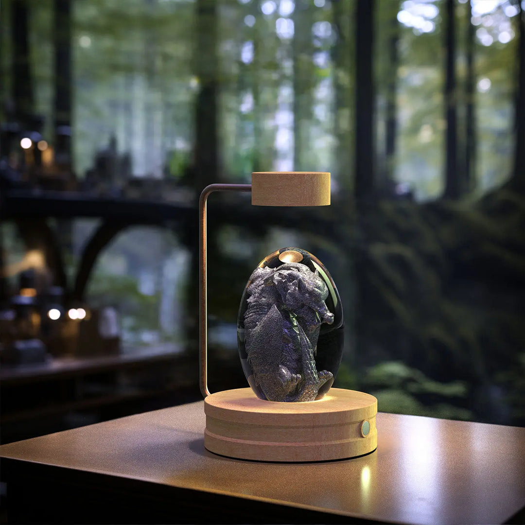 Crystal Ball Cosmic Dinosaur Indoor Night Light USB Power Warm Bedside Light Birthday Gift Night Lamp Unique