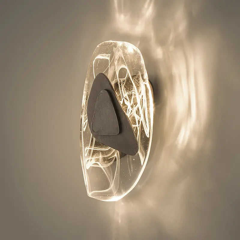 Luxury Atmospheric Ice Block Crystal Wall Lamp Post Glass Wall Light - Unique Unique Unique Luxury Atmospheric Ice Block Crystal Wall Lamp Post Glass Wall Light