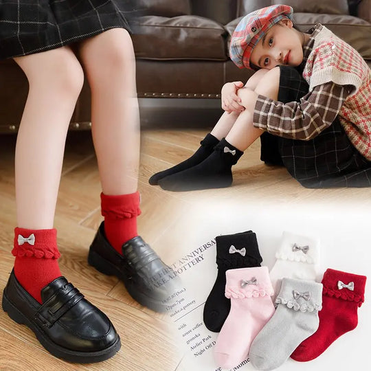 New products children's socks combed cotton bow - Unique Unique Unique New products children's socks combed cotton bow