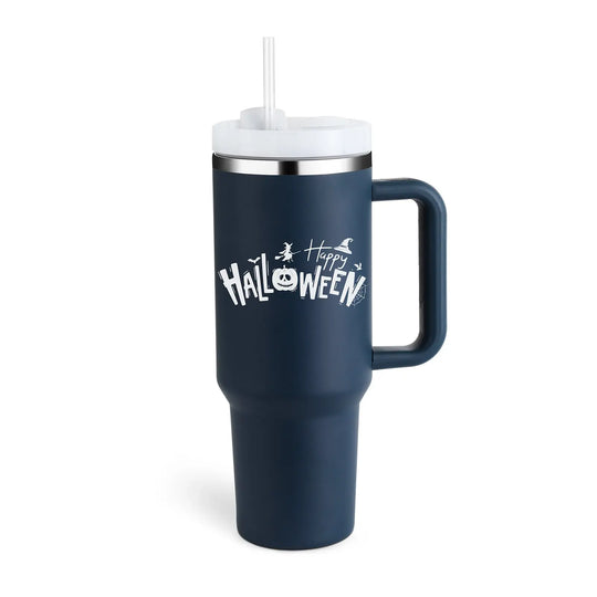 40 Oz Tumbler With Handle Straw Insulated, Stainless Steel Spill Proof Vacuum Coffee Cup Tumbler With Lid Tapered Mug Gifts For Valentine Lover Suitable For Car Gym Office Travel Unique