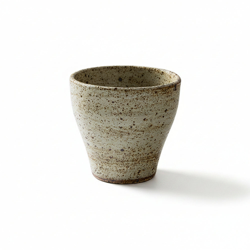Rough Pottery Cup — Retro Glaze, Single Piece