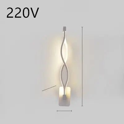 led wall lamp nordic minimalist bedroom bedside lamp Unique