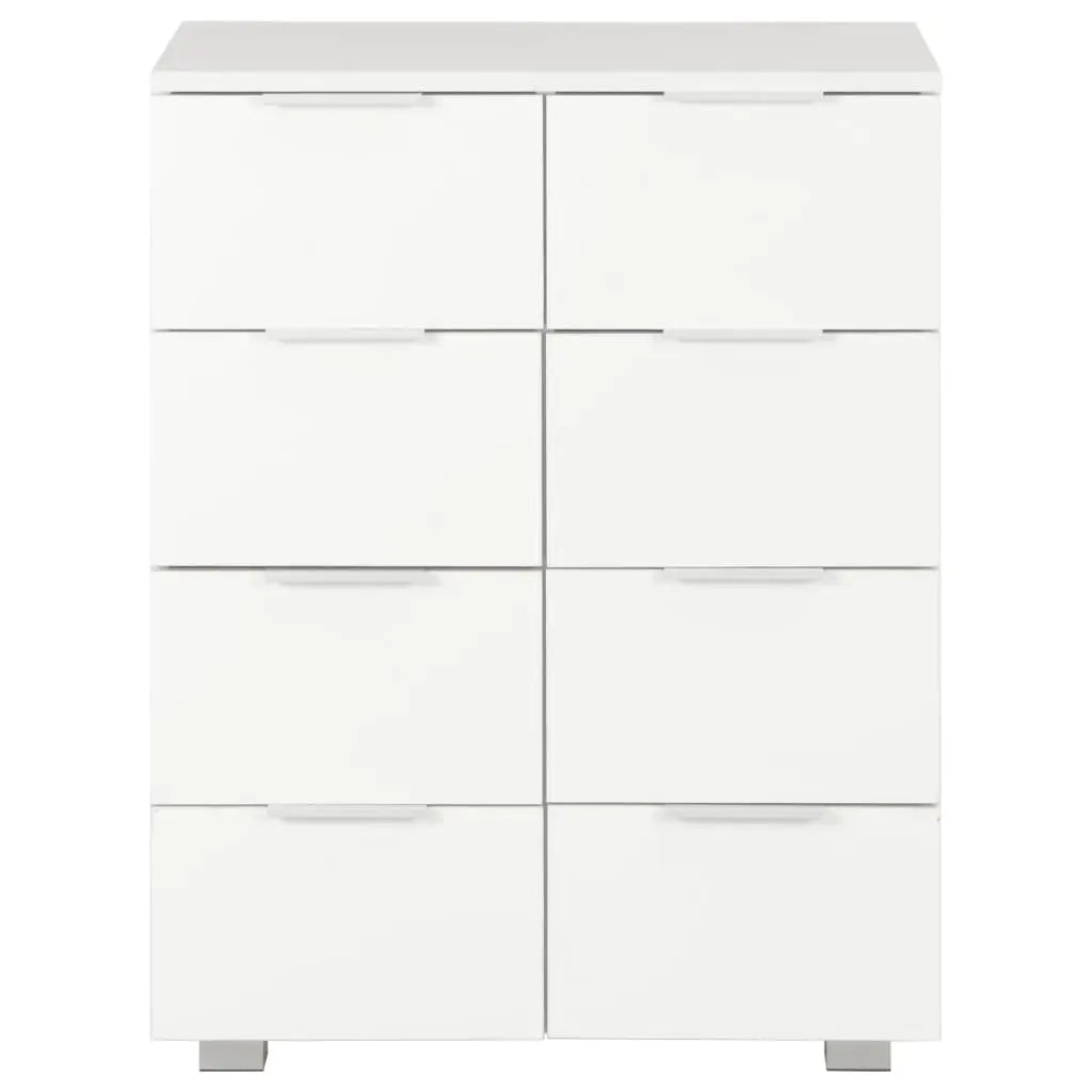 NNEVL Sideboard High Gloss White 60x35x80 cm Chipboard NNEVL