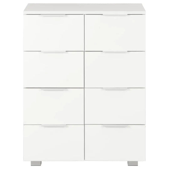 NNEVL Sideboard High Gloss White 60x35x80 cm Chipboard NNEVL