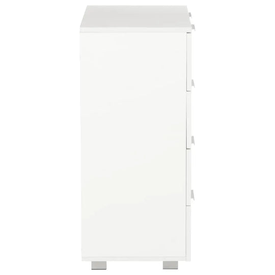 NNEVL Sideboard High Gloss White 60x35x80 cm Chipboard NNEVL