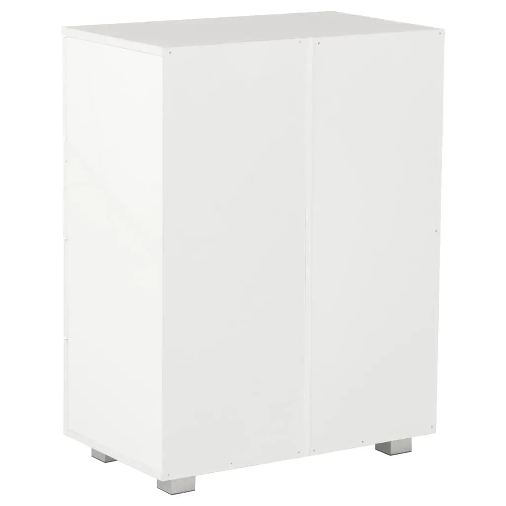 NNEVL Sideboard High Gloss White 60x35x80 cm Chipboard NNEVL