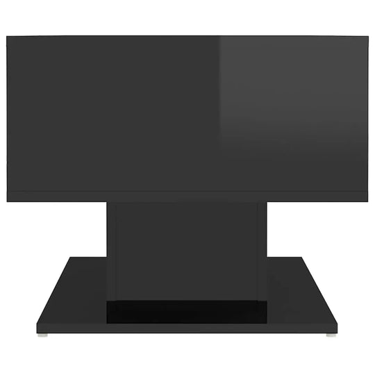 NNEVL Coffee Table High Gloss Black 103.5x50x44.5 cm Chipboard - Unique