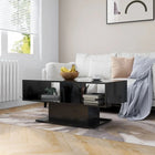 NNEVL Coffee Table High Gloss Black 103.5x50x44.5 cm Chipboard