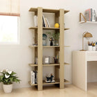 NNEVL Book Cabinet/Room Divider Sonoma Oak 80x30x160 cm Engineered Wood