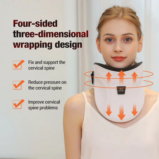 Electric Hot Compress Neck Fixed Traction Air Pressure Kneading Massage Instrument - Unique Unique Unique Electric Hot Compress Neck Fixed Traction Air Pressure Kneading Massage Instrument