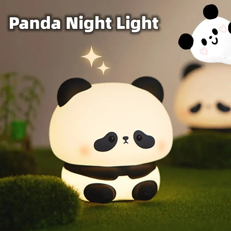 Panda LED Night Light Cute Silicone Night Light USB Rechargeable Touch Night Lamp Bedroom Timing Lamp Decoration Children's Gift Home Decor - Unique Unique Unique Panda LED Night Light Cute Silicone Night Light USB Rechargeable Touch Night Lamp Bedroom Timing Lamp Decoration Children's Gift Home Decor