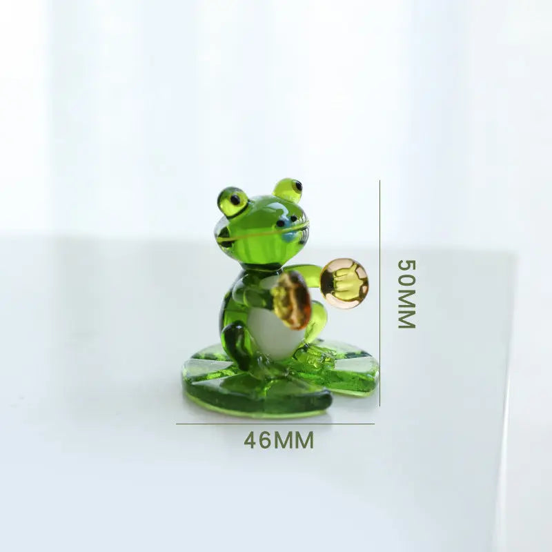 Home Decor Glass Frog Ornament Shape - Unique Unique Unique Home Decor Glass Frog Ornament Shape