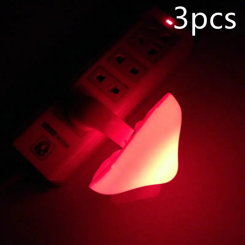 LED Night Light Mushroom Wall Socket Lamp EU US Plug Warm White Light-control Sensor Bedroom Light Home Decoration - Unique Unique Unique LED Night Light Mushroom Wall Socket Lamp EU US Plug Warm White Light-control Sensor Bedroom Light Home Decoration
