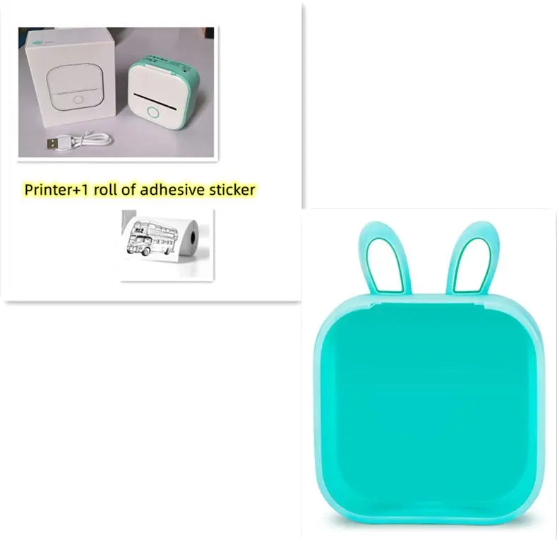 Portable Mini Thermal Label Printer Home Photo Printer Student Wrong Question Printer Bluetooth-compatible Mini Label Printer Price Tag Unique