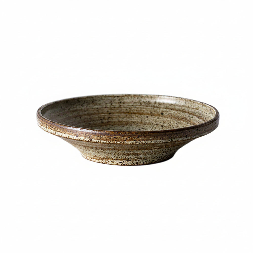 Rough Pottery Bowl — Retro Glaze