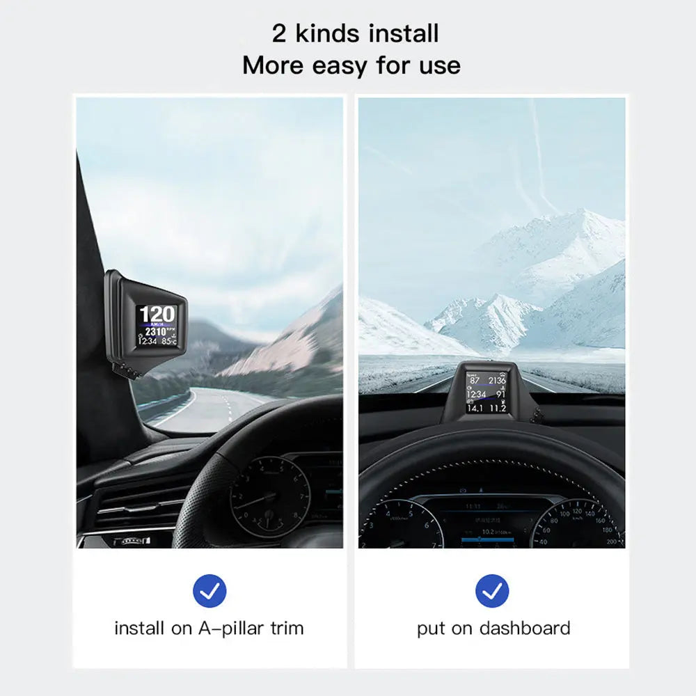 Car Display AP-1 Car HUD Head-up Display OBD GPS Driving Computer Code Table - Unique Unique Unique Car Display AP-1 Car HUD Head-up Display OBD GPS Driving Computer Code Table