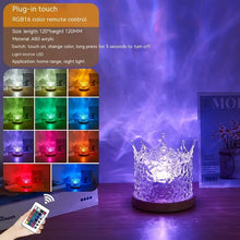 LED Water Ripple Ambient Night Light USB Rotating Projection Crystal Table Lamp RGB Dimmable Home Decoration 16 Color Gifts - Unique Unique Unique LED Water Ripple Ambient Night Light USB Rotating Projection Crystal Table Lamp RGB Dimmable Home Decoration 16 Color Gifts