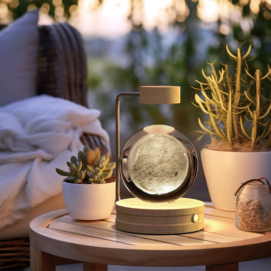 Crystal Ball Cosmic Dinosaur Indoor Night Light USB Power Warm Bedside Light Birthday Gift Night Lamp Unique