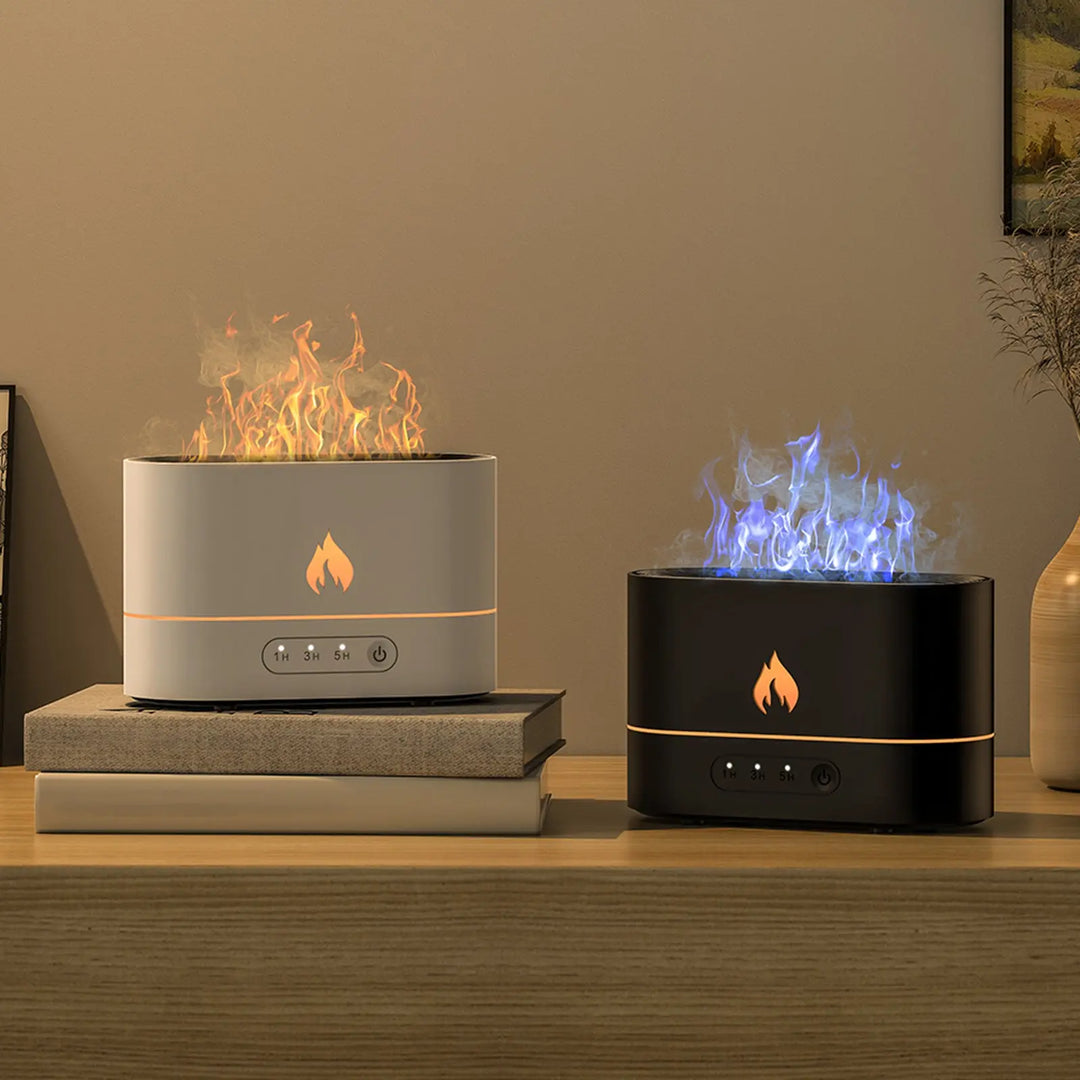 Siming Flame Aromatherapy Machine Home Bedroom Silent Atmosphere Light Humidifier Flame Diffuser Home Decor - Unique Unique Unique Siming Flame Aromatherapy Machine Home Bedroom Silent Atmosphere Light Humidifier Flame Diffuser Home Decor