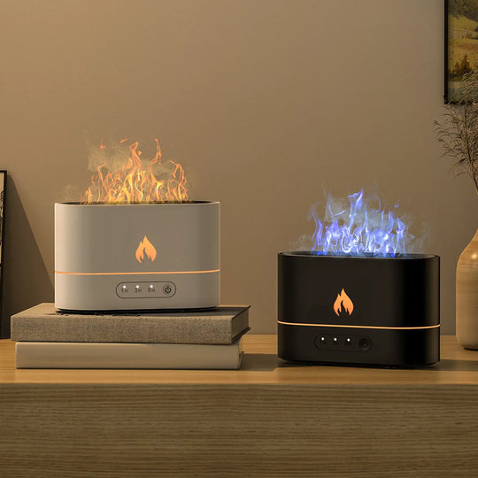 Siming Flame Aromatherapy Machine Home Bedroom Silent Atmosphere Light Humidifier Flame Diffuser Home Decor - Unique Unique Unique Siming Flame Aromatherapy Machine Home Bedroom Silent Atmosphere Light Humidifier Flame Diffuser Home Decor
