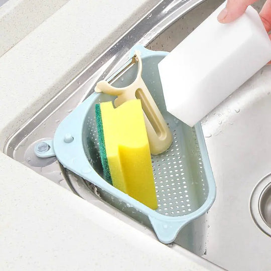 Kitchen Sink Multi-function Triangle Storage Rack Multi-purpose Dishwashing Sponge Drain Rack Storage Rack - Unique Unique Unique Kitchen Sink Multi-function Triangle Storage Rack Multi-purpose Dishwashing Sponge Drain Rack Storage Rack