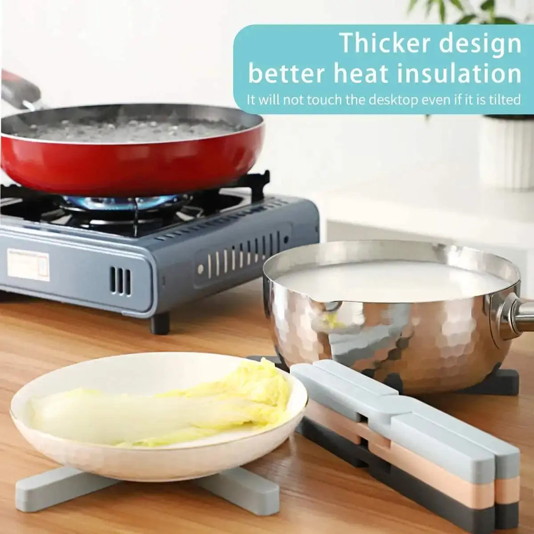 3 Pack Non-Slip Thick Foldable Silicone Trivets, Heat-Resistant Folding Pad, Eco Expanding Silicone Pot Holder, Hot Pad With Collapsible Cross Design Save Much Space Silicone Heat Resistant Pad - Unique Unique Unique 3 Pack Non-Slip Thick Foldable Silicone Trivets, Heat-Resistant Folding Pad, Eco Expanding Silicone Pot Holder, Hot Pad With Collapsible Cross Design Save Much Space Silicone Heat Resistant Pad