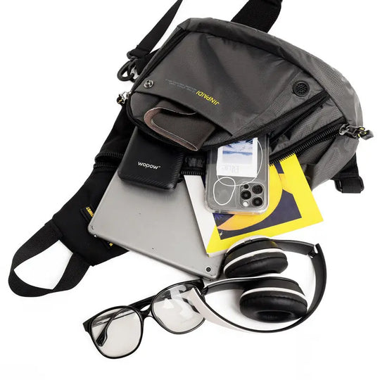 Men's Retro Chest Bag One Shoulder Crossbody Backpack - Unique Unique Unique Men's Retro Chest Bag One Shoulder Crossbody Backpack