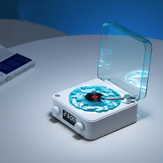 Retro Turntable Speaker Wireless Bluetooth-compatible 5.0 Vinyl Record Player Stereo Sound With White Noise RGB Projection Lamp Effect - Unique Unique Unique Retro Turntable Speaker Wireless Bluetooth-compatible 5.0 Vinyl Record Player Stereo Sound With White Noise RGB Projection Lamp Effect