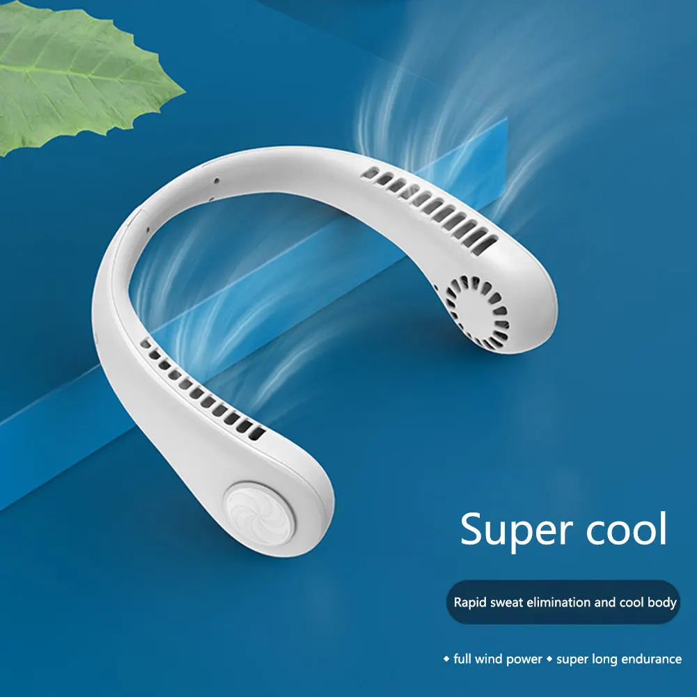 Hanging Neck Fan Portable Cooling Fan USB Leafless 360 Degree Neckband Fan 78 Surround Air Outlets 4000Mah Rechargeable - Unique Unique Unique Hanging Neck Fan Portable Cooling Fan USB Leafless 360 Degree Neckband Fan 78 Surround Air Outlets 4000Mah Rechargeable