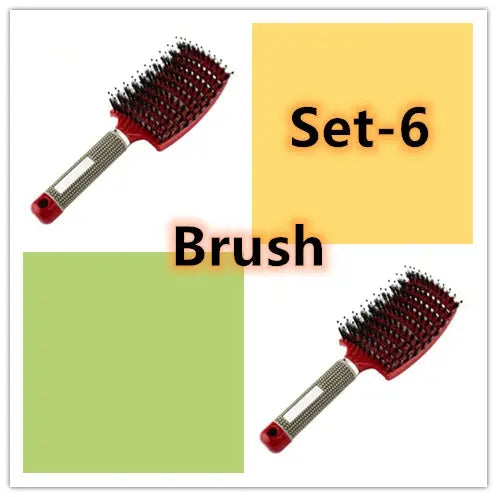 Hairbrush Anti Klit Brushy Haarborstel Women Detangler Hair Brush Bristle Nylon Scalp Massage  Teaser Hair Brush Comb Unique