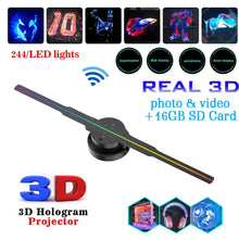 Led Luminous Sign Light Holographic Projector Diy Fan Screen Video Picture 3d Holographic Light Holiday Decoration - Unique Unique Unique Led Luminous Sign Light Holographic Projector Diy Fan Screen Video Picture 3d Holographic Light Holiday Decoration