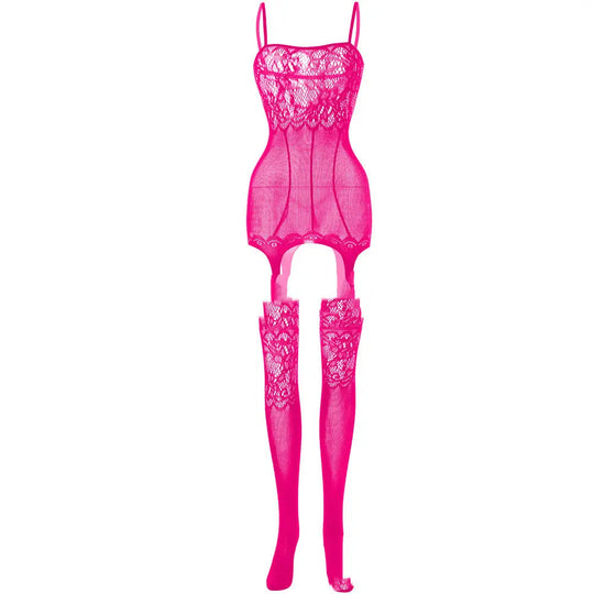 Women Hollow Stockings Tight Fishnet Clothes One-piece - Unique Unique Unique Women Hollow Stockings Tight Fishnet Clothes One-piece