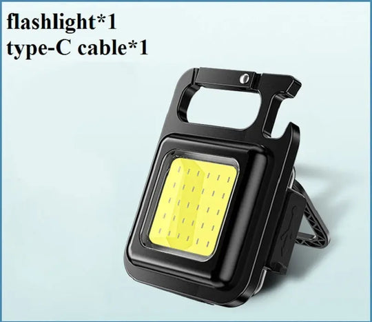 Mini Portable Flashlight Rechargeable Glare COB Keychain Light LED Work Light USB Charge Emergency Lamps Outdoor Camping Light - Unique Unique Unique Mini Portable Flashlight Rechargeable Glare COB Keychain Light LED Work Light USB Charge Emergency Lamps Outdoor Camping Light