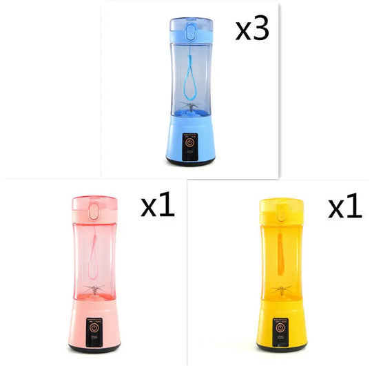 Portable Electric Fruit Juicer Wireless USB Rechargeable Mini Mixer Multifunction Summer Smoothie Blender Machine Kitchen Supplies Unique