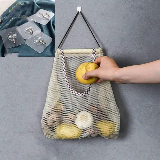 Hangable Vegetable Storage Net Bag Eco Friendly Onion Storage Grocery Store Bag Vegetable Bags Reusable Kitchen Accessories - Unique Unique Unique Hangable Vegetable Storage Net Bag Eco Friendly Onion Storage Grocery Store Bag Vegetable Bags Reusable Kitchen Accessories