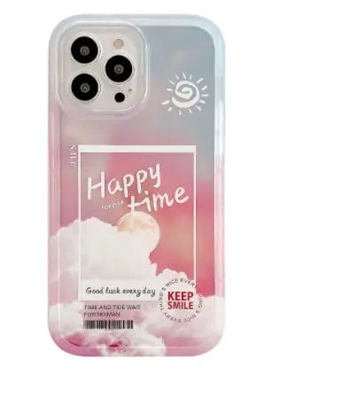 Gradient Transparent Color Cloud Letter 13 12 11 Pro Pro Max Mobile Phone Case - Unique Unique Unique Gradient Transparent Color Cloud Letter 13 12 11 Pro Pro Max Mobile Phone Case
