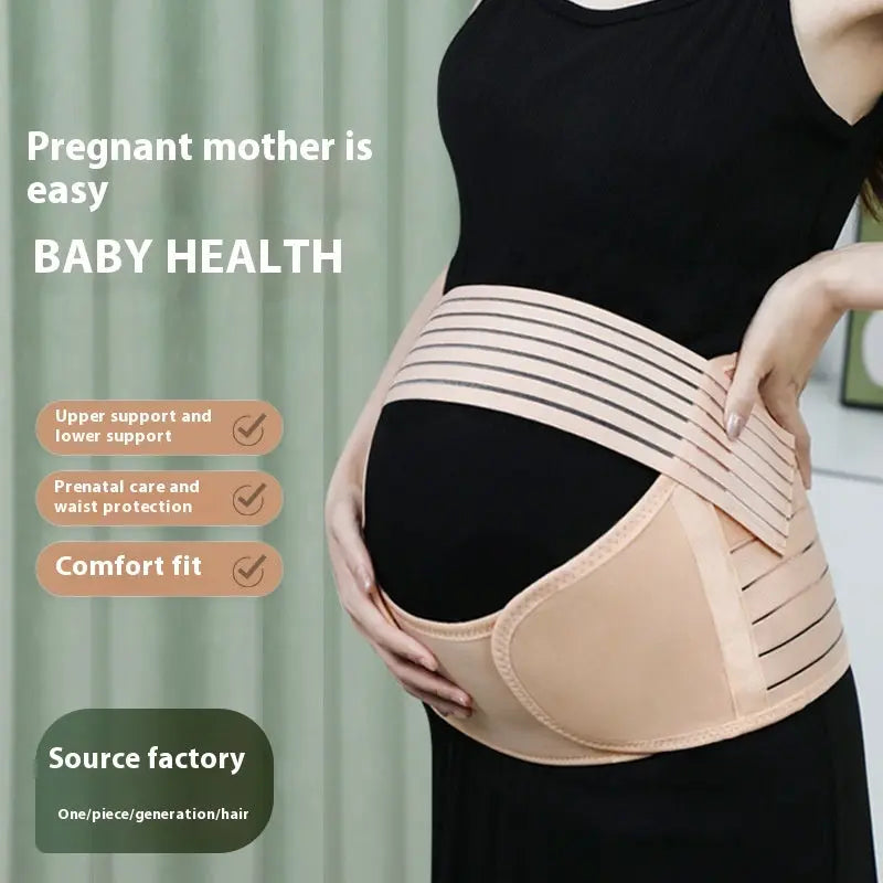 Maternity Belt Support Belt Three-piece Elastic Breathable Adjustable Waist Support - Unique Unique Unique Maternity Belt Support Belt Three-piece Elastic Breathable Adjustable Waist Support