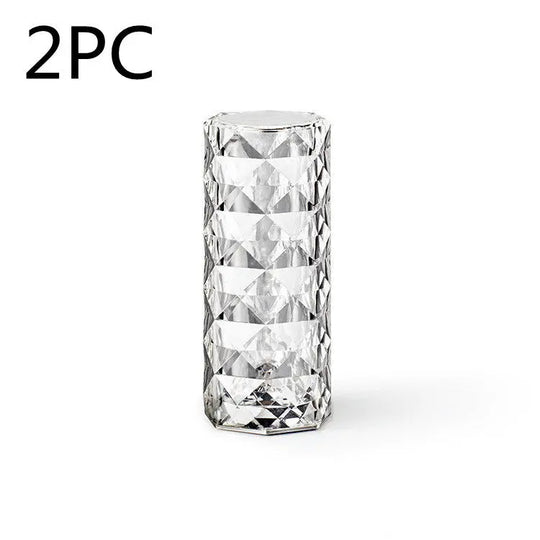 Nordic Crystal Lamp USB Table Lamps Bedroom Touch Dimming Atmosphere Diamond Night Light Rose Projector Lamp Decor - Unique Unique Unique Nordic Crystal Lamp USB Table Lamps Bedroom Touch Dimming Atmosphere Diamond Night Light Rose Projector Lamp Decor