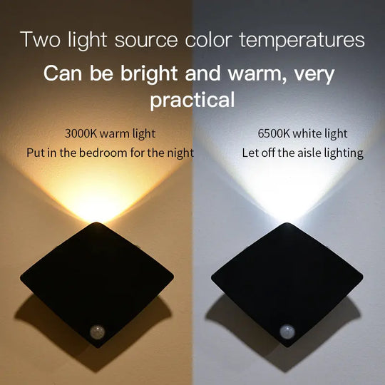 Wireless USB Rechargeable Decor Wall Lamp Human Body Sensing Home Decor Night Lights Bedroom Porch Balcony Corridor Decor Lamps - Unique Unique Unique Wireless USB Rechargeable Decor Wall Lamp Human Body Sensing Home Decor Night Lights Bedroom Porch Balcony Corridor Decor Lamps