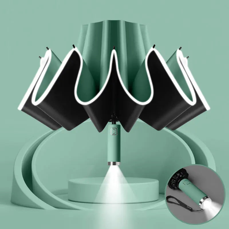 Full-automatic Shrink Rain And Rain Dual-use Thickened Large Car Reverse Sun Protection UV Umbrella - Unique Unique Unique Full-automatic Shrink Rain And Rain Dual-use Thickened Large Car Reverse Sun Protection UV Umbrella