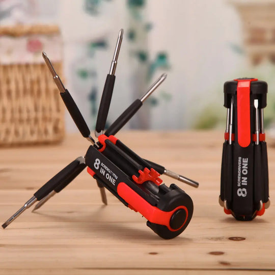 Car Supplies 8 In 1 Screwdriver With LED Flashlight Car Portable Multifunctional Outdoor Tools - Unique Unique Unique Car Supplies 8 In 1 Screwdriver With LED Flashlight Car Portable Multifunctional Outdoor Tools