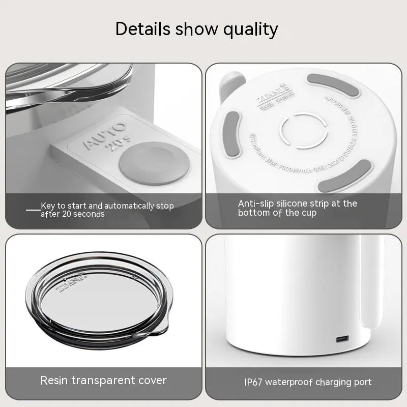 Portable Smart Magnetic Automatic Mixing Coffee Cup Rechargeable Rotating Home Office Travel Stirring Cup - Unique Unique Unique Portable Smart Magnetic Automatic Mixing Coffee Cup Rechargeable Rotating Home Office Travel Stirring Cup