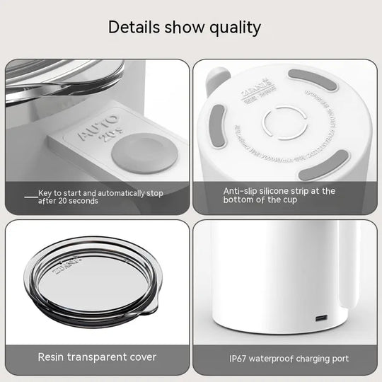 Portable Smart Magnetic Automatic Mixing Coffee Cup Rechargeable Rotating Home Office Travel Stirring Cup - Unique Unique Unique Portable Smart Magnetic Automatic Mixing Coffee Cup Rechargeable Rotating Home Office Travel Stirring Cup