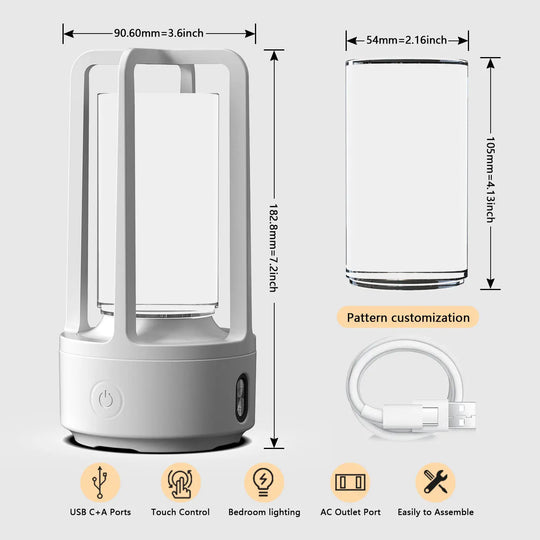 Creative 2 In 1 Audio Acrylic Crystal Lamp And Bluetooth Speaker Valentine's Day Gift Touch Night Lamp - Unique Unique Unique Creative 2 In 1 Audio Acrylic Crystal Lamp And Bluetooth Speaker Valentine's Day Gift Touch Night Lamp