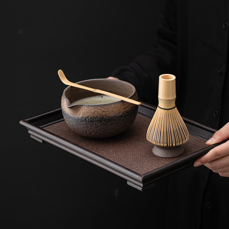 Tea Set — Wave Pattern Chawan, Complete