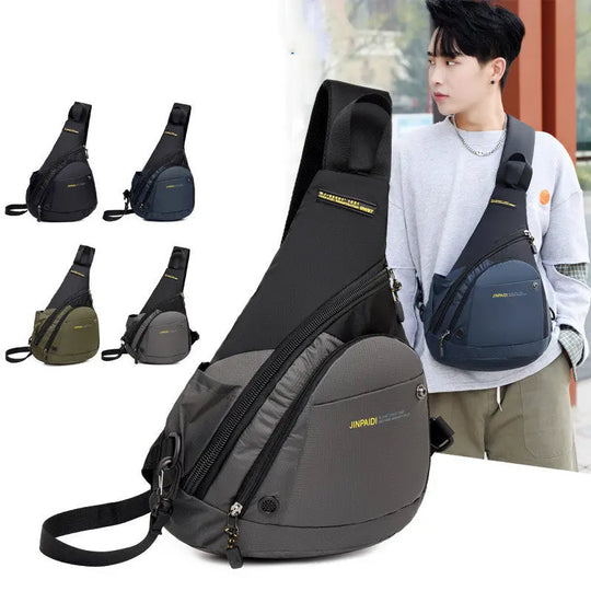 Men's Retro Chest Bag One Shoulder Crossbody Backpack - Unique Unique Unique Men's Retro Chest Bag One Shoulder Crossbody Backpack