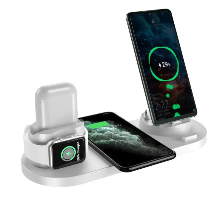Wireless Charger For IPhone Fast Charger For Phone Fast Charging Pad For Phone Watch 6 In 1 Charging Dock Station - Unique Unique Unique Wireless Charger For IPhone Fast Charger For Phone Fast Charging Pad For Phone Watch 6 In 1 Charging Dock Station