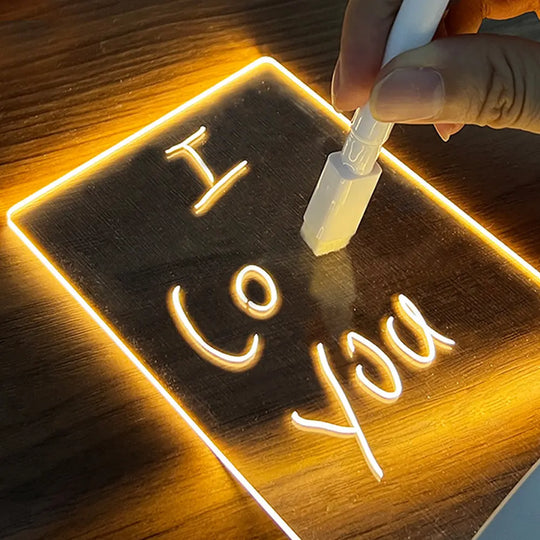 Creative Note Board Creative Led Night Light USB Message Board Holiday Light With Pen Gift For Children Girlfriend Decoration Night Lamp - Unique Unique Unique Creative Note Board Creative Led Night Light USB Message Board Holiday Light With Pen Gift For Children Girlfriend Decoration Night Lamp