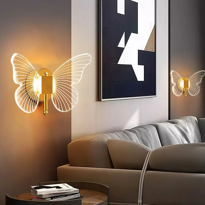 Butterfly Wall Lamp Light Luxury Bedside Warm Decoration - Unique Unique Unique Butterfly Wall Lamp Light Luxury Bedside Warm Decoration