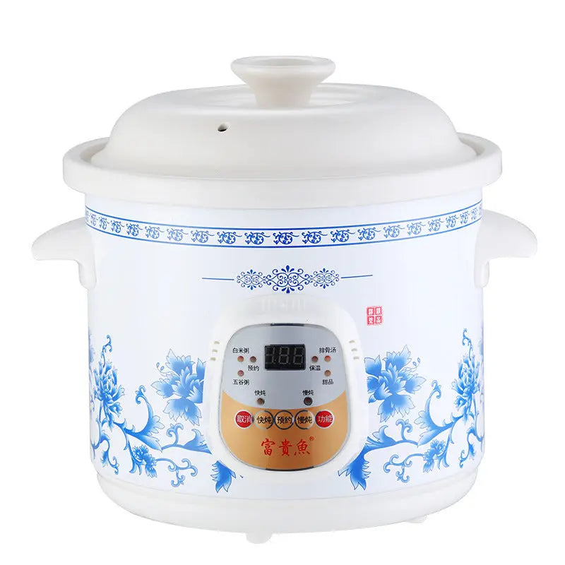 Home White Porcelain Automatic Electric Stew Pot - Unique Unique Unique Home White Porcelain Automatic Electric Stew Pot
